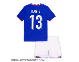 Francúzsko Kante #13 Domáci Detský futbalový dres ME 2024 Krátky Rukáv (+ trenírky)